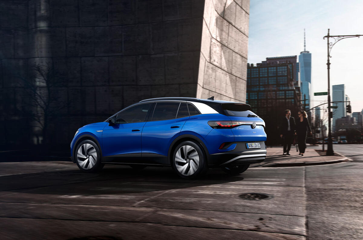 Volkswagen ID 4 official images - cornering rear