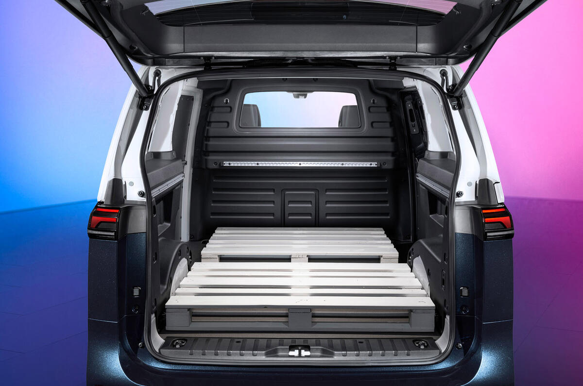 88 VW ID Buzz 2022 official reveal cargo boot 88 VW ID Buzz 2022 official reveal cargo boot