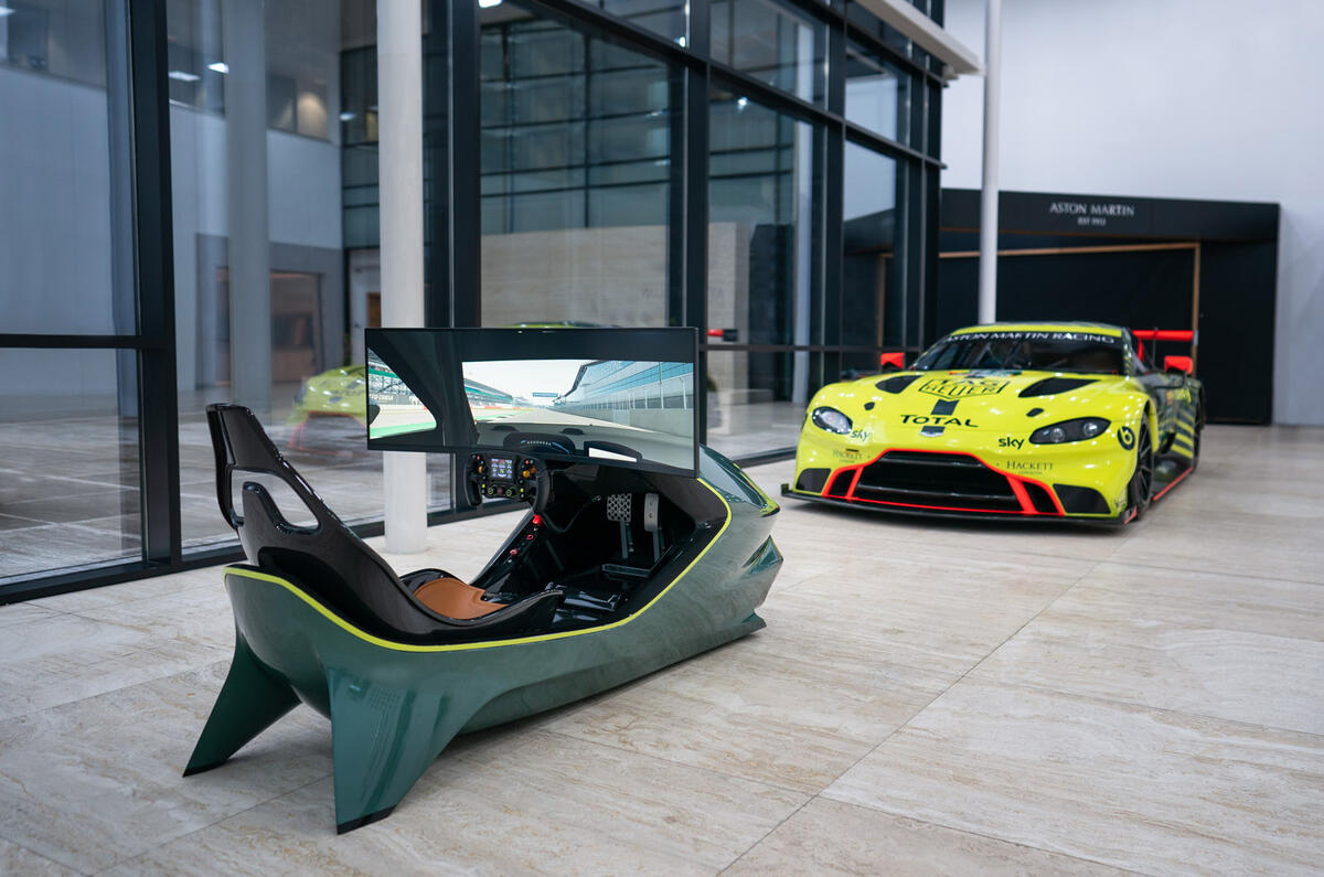 89 Aston Martin AMR C01 simulator tested with car 89 Aston Martin AMR C01 simulator tested with car