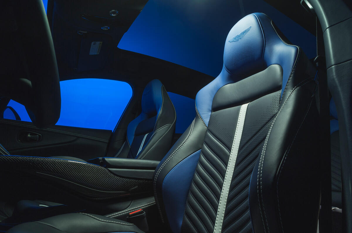 89 Aston Martin DBX 707 Autocar images seats