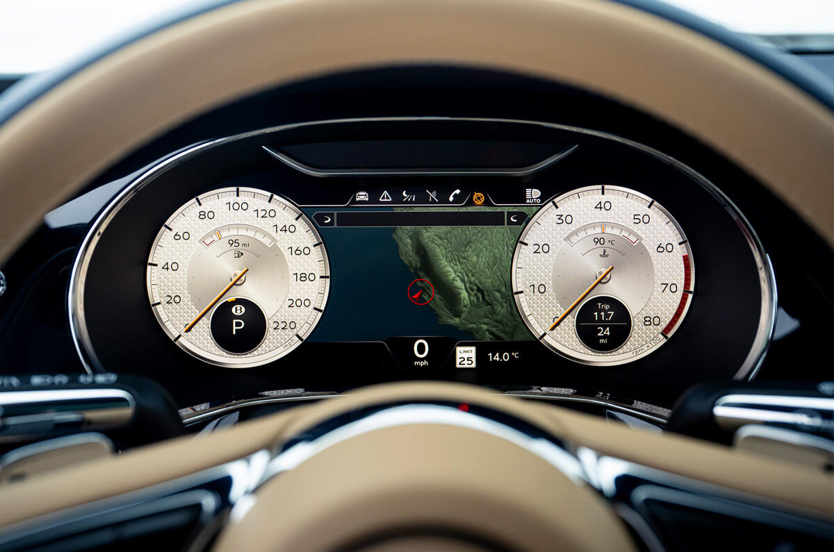 89 Bentley Flying Spur Mulliner official reveal instruments