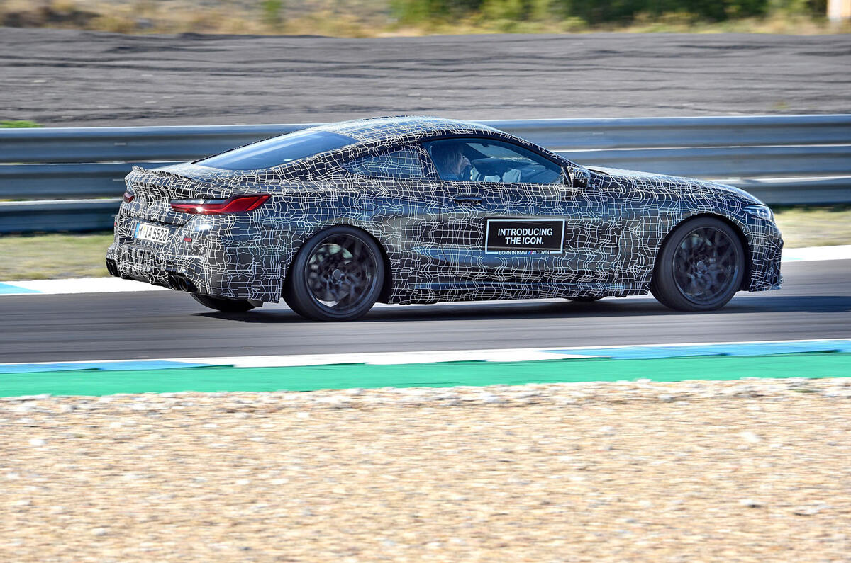 2019 BMW M8 prototype ride - track right