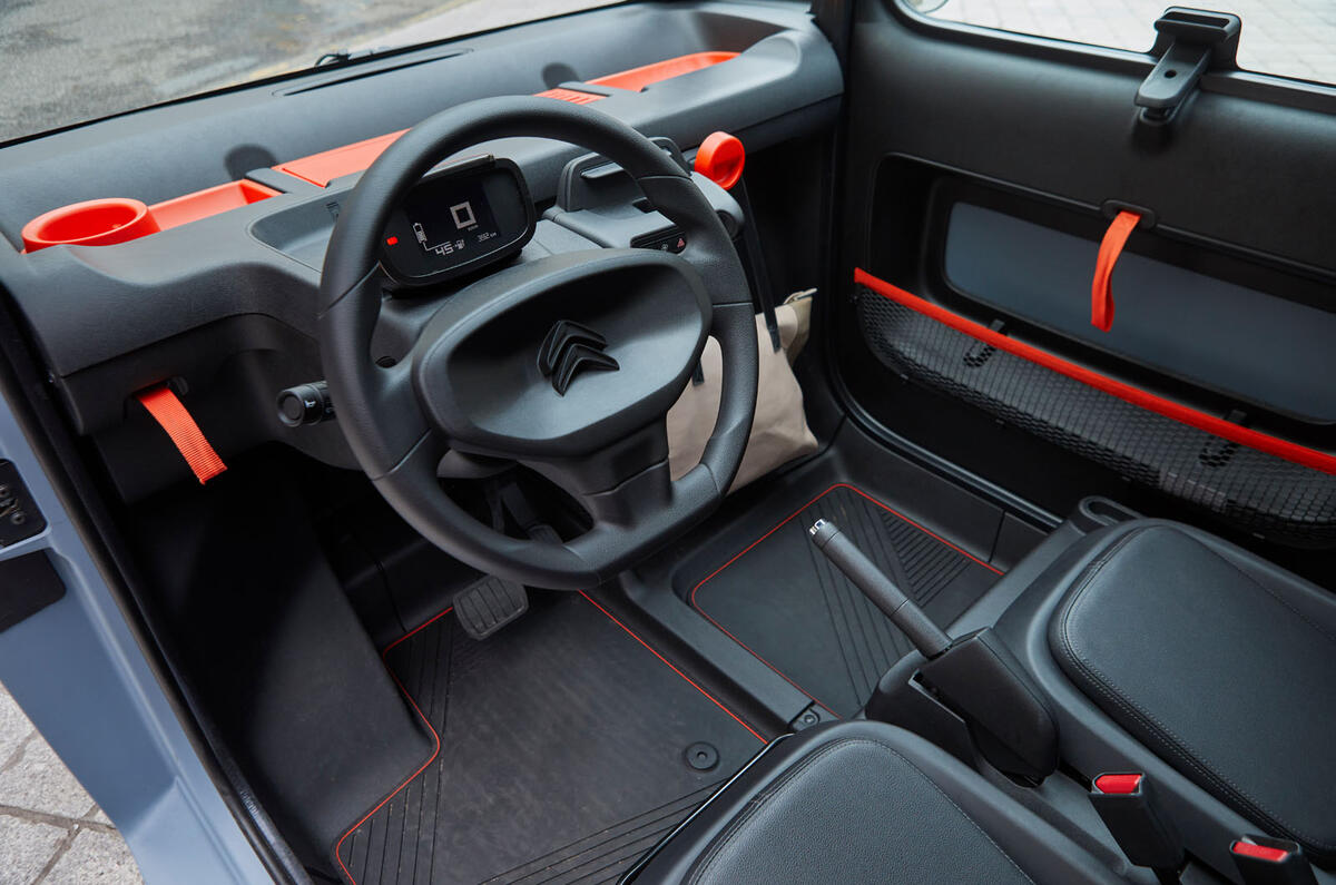 Citroen Ami (LHD) 2020 UK first drive review - steering wheel