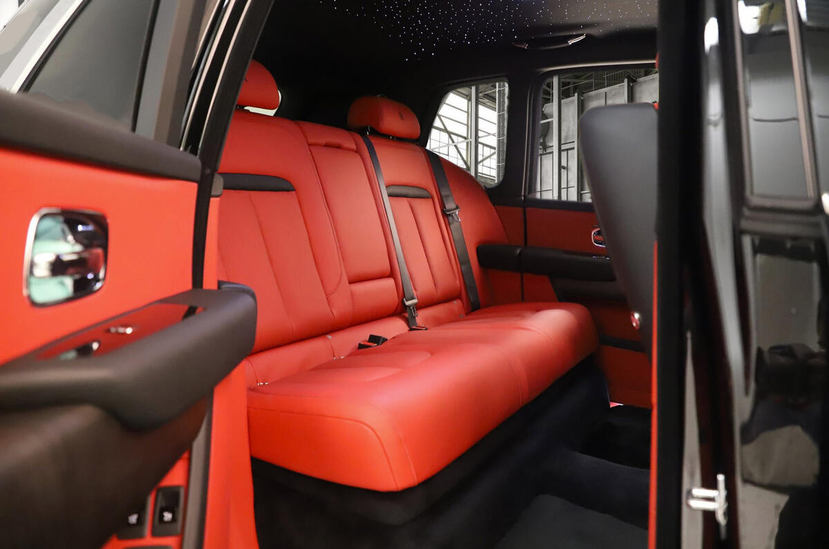 89 DMC Rolls Royce Cullinan rear interior 89 DMC Rolls Royce Cullinan rear interior