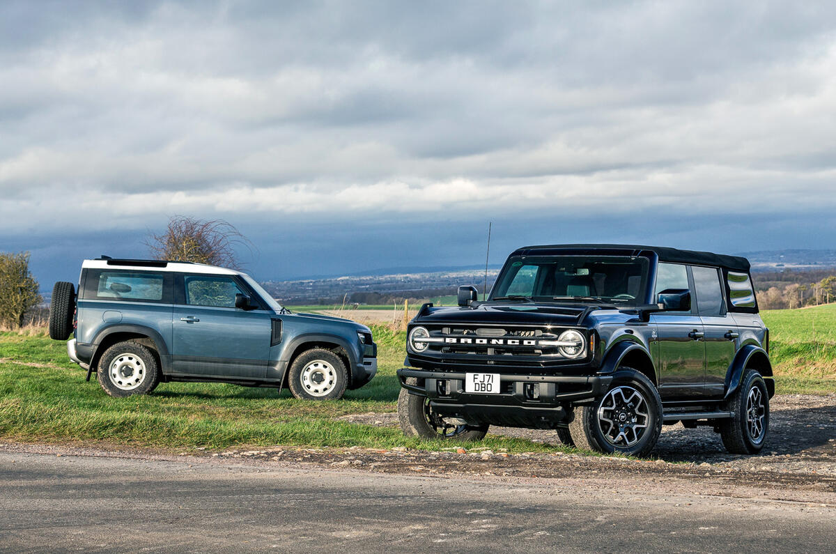 89 ford bronco vs land rover defender