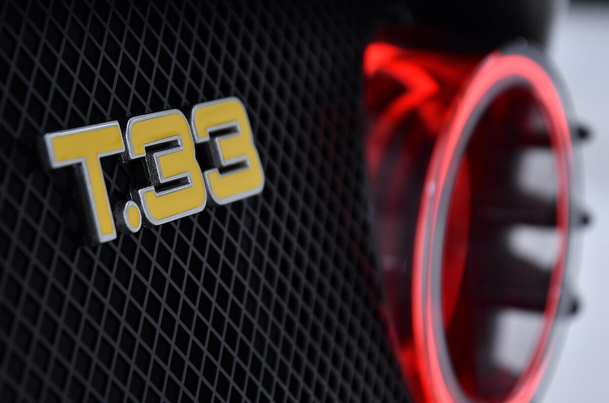 89 GMA T33 2022 reveal Autocar images rear badge 89 GMA T33 2022 reveal Autocar images rear badge