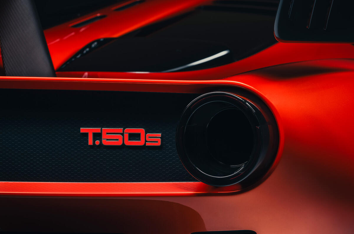 89 Gordon Murray T50s Niki Lauda official reveal T50s badge 89 Gordon Murray T50s Niki Lauda official reveal T50s badge