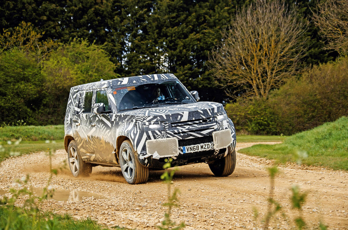 2020 Land Rover Defender prototype ride - cornering left