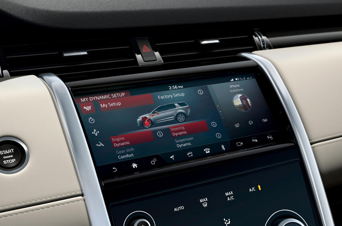 Land Rover Discovery Sport 2019 official reveal - infotainment