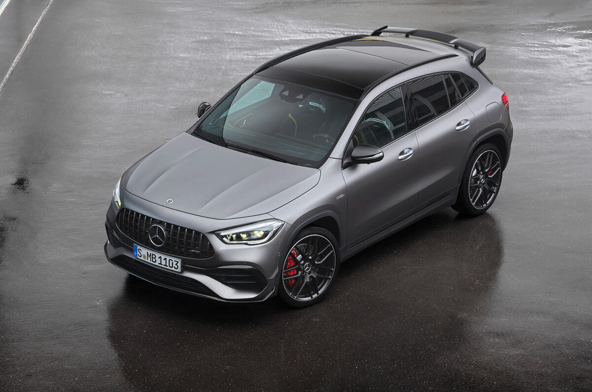 Mercedes-AMG GLA 45 S 2020 official press images - three quarters Mercedes-AMG GLA 45 S 2020 official press images - three quarters