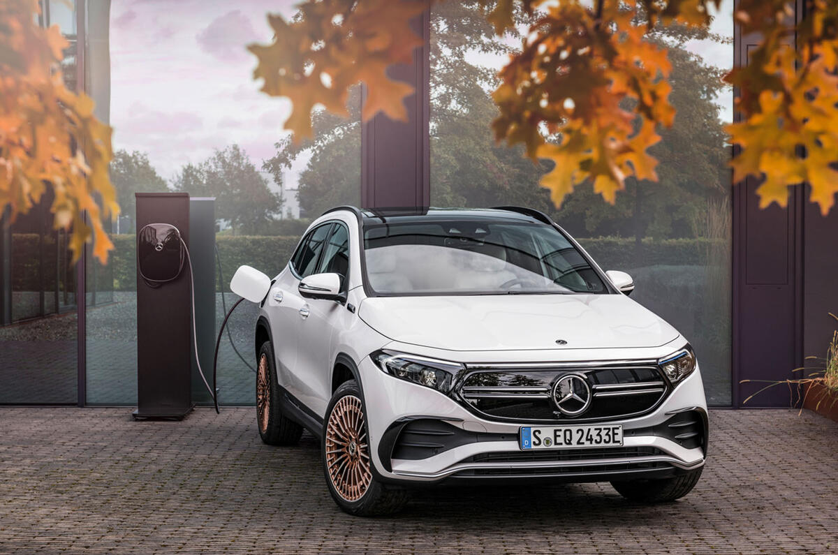 89 Mercedes Benz EQA official images charging