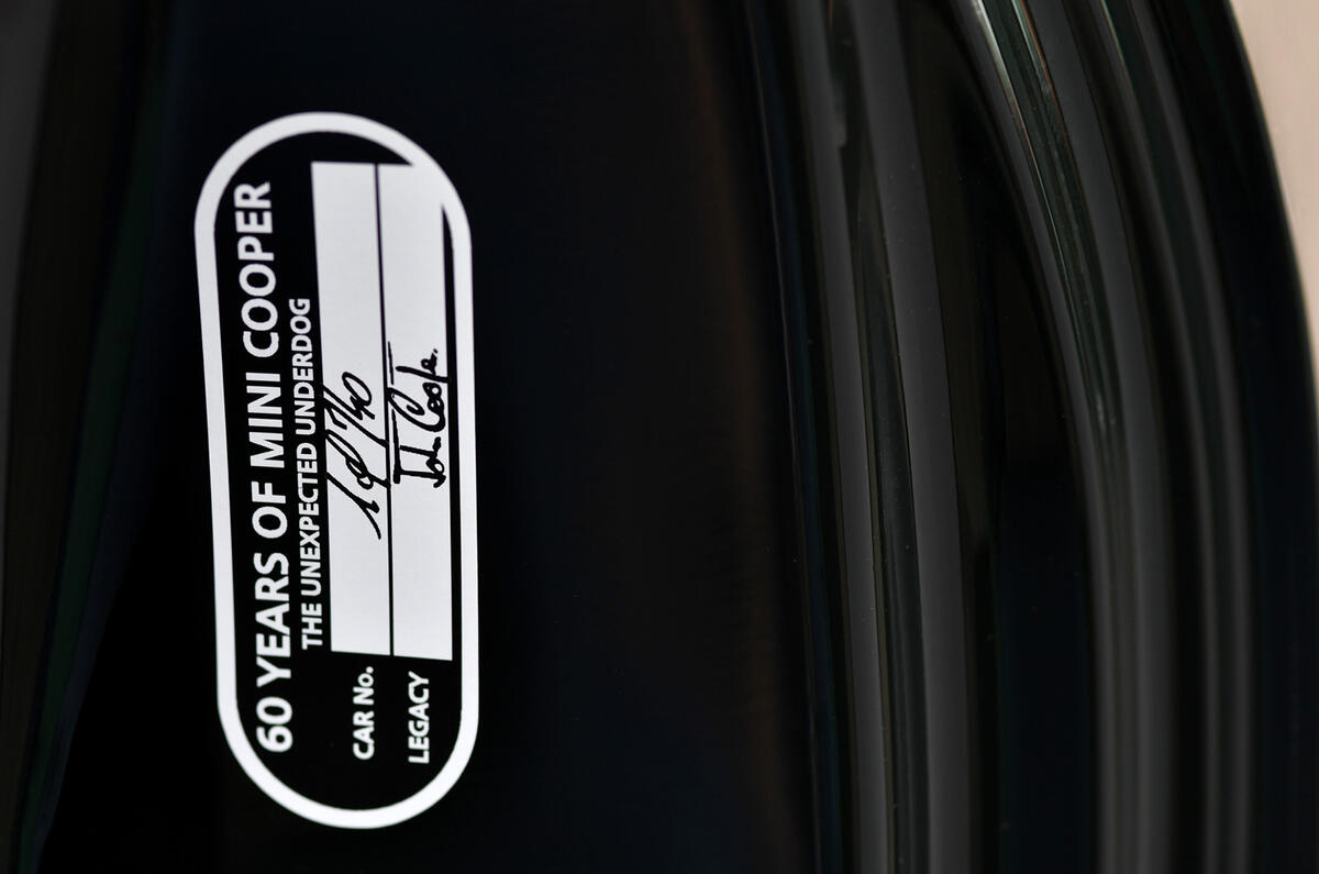 89 Mini JCW anniversary official images plaque 89 Mini JCW anniversary official images plaque
