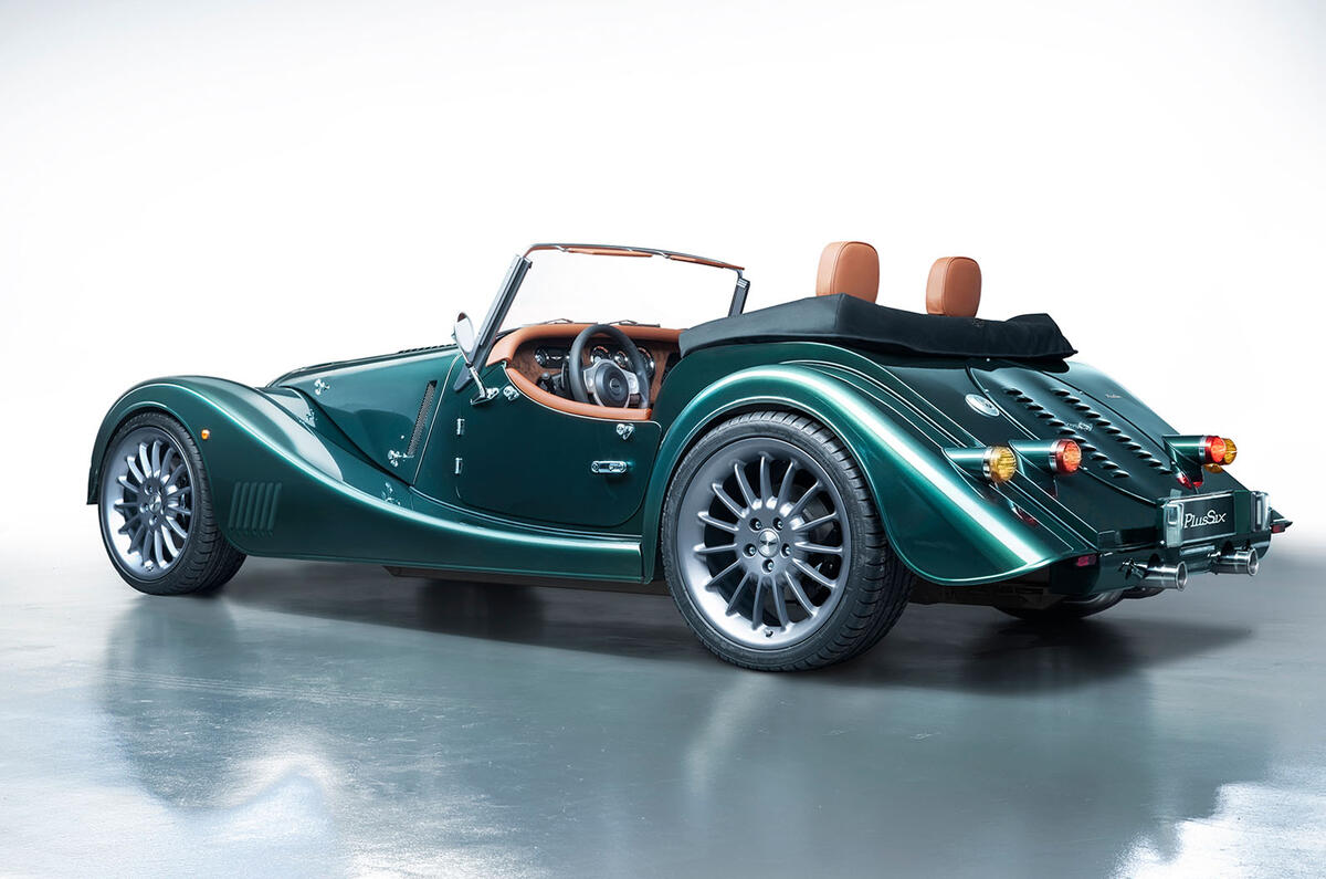 Morgan Plus Six 2019 official press images - static rear
