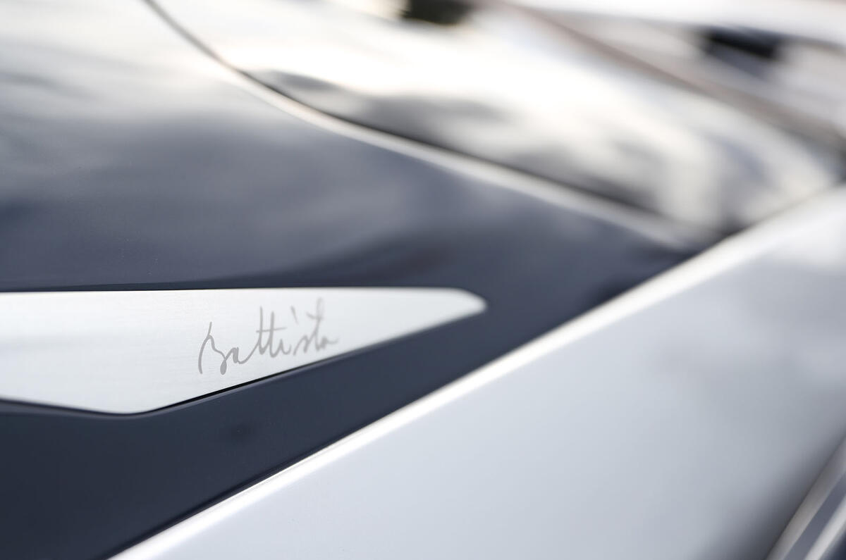 Pininfarina Battista customer preview event - autograph