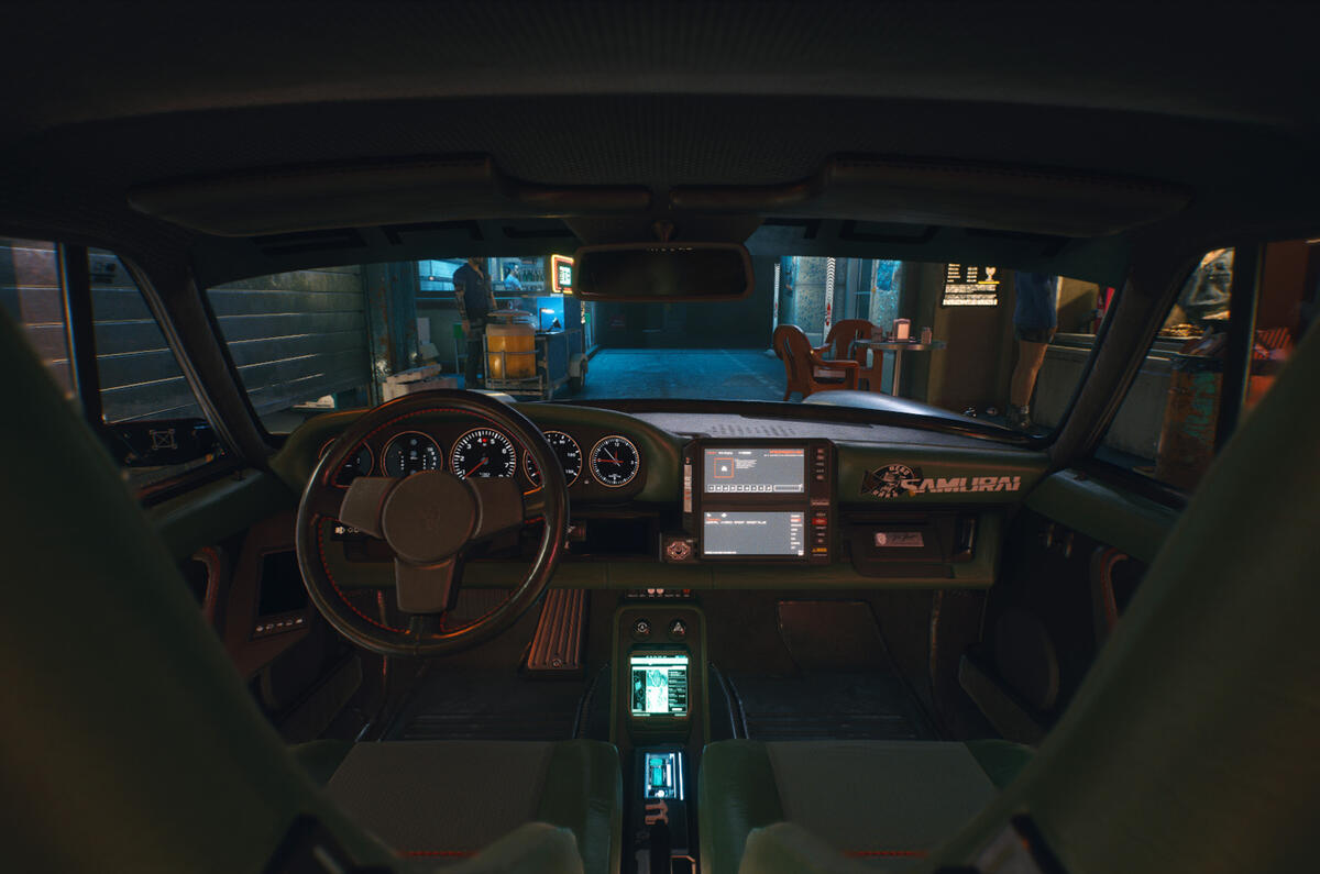 Porsche 911 Cyberpunk 2077 tie-in - dashboard Porsche 911 Cyberpunk 2077 tie-in - dashboard