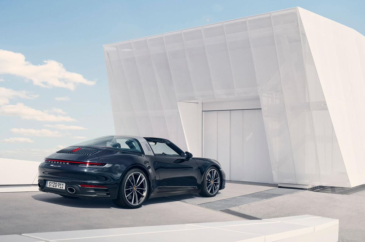 Porsche 911 Targa 992 official images - static rear Porsche 911 Targa 992 official images - static rear