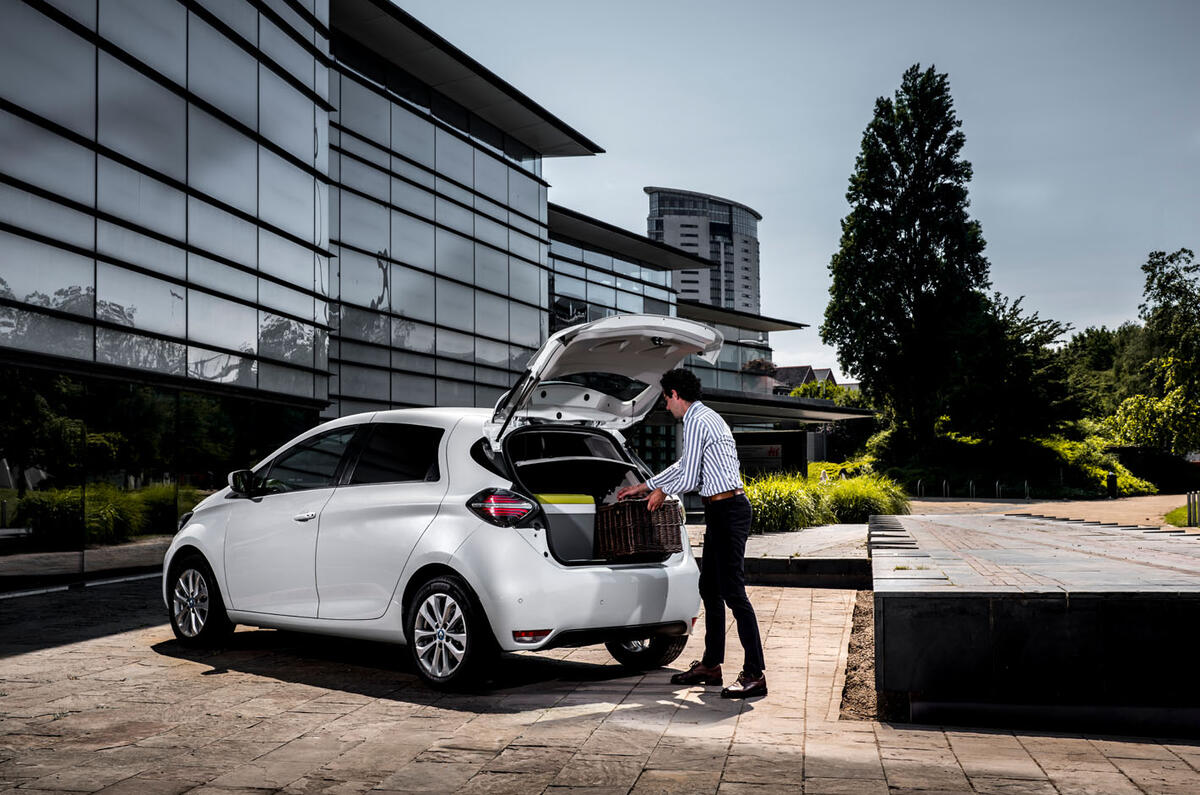Renault Zoe van 2020 official images - static rear Renault Zoe van 2020 official images - static rear