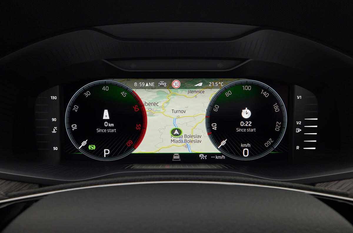 89 Skoda Kodiaq MY2021 facelift official images instruments