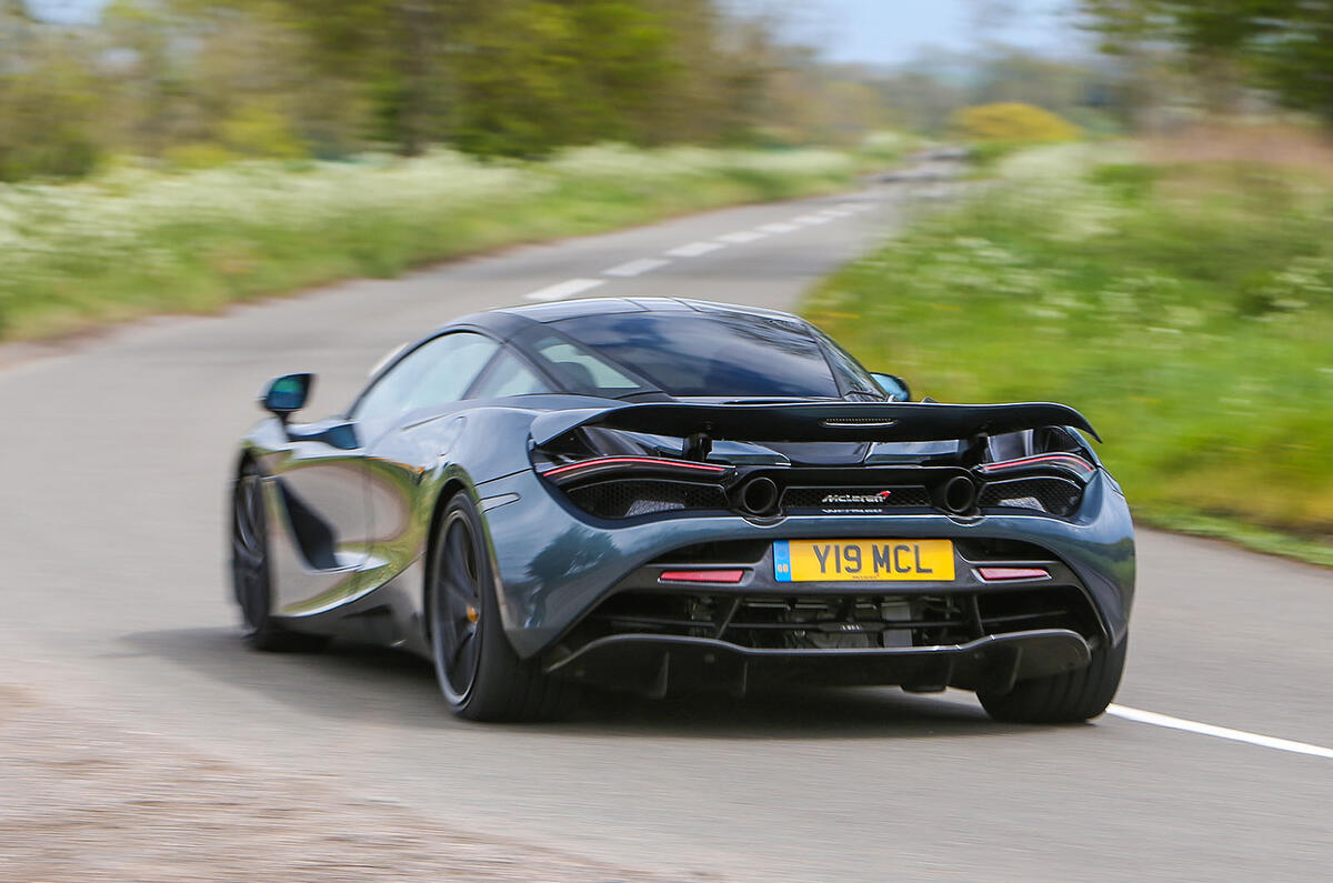 Top 50 cars 2020 - final five - McLaren 720S rear Top 50 cars 2020 - final five - McLaren 720S rear