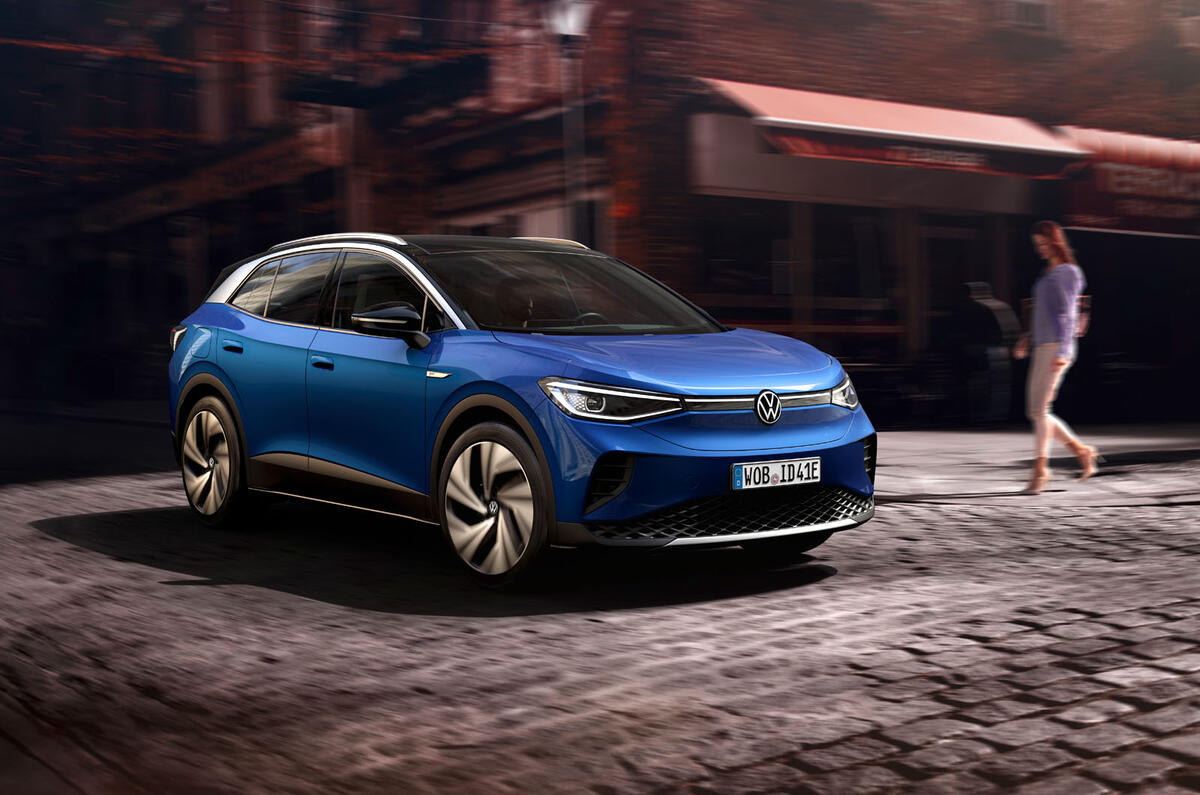 Volkswagen ID 4 official images - cornering front