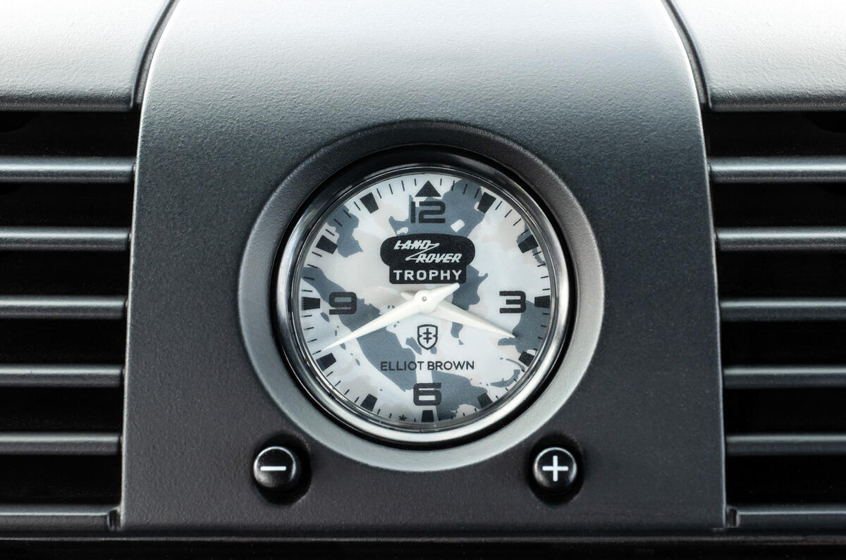 89 Land Rover Classic Defender Works V8 Trophy clock 89 Land Rover Classic Defender Works V8 Trophy clock