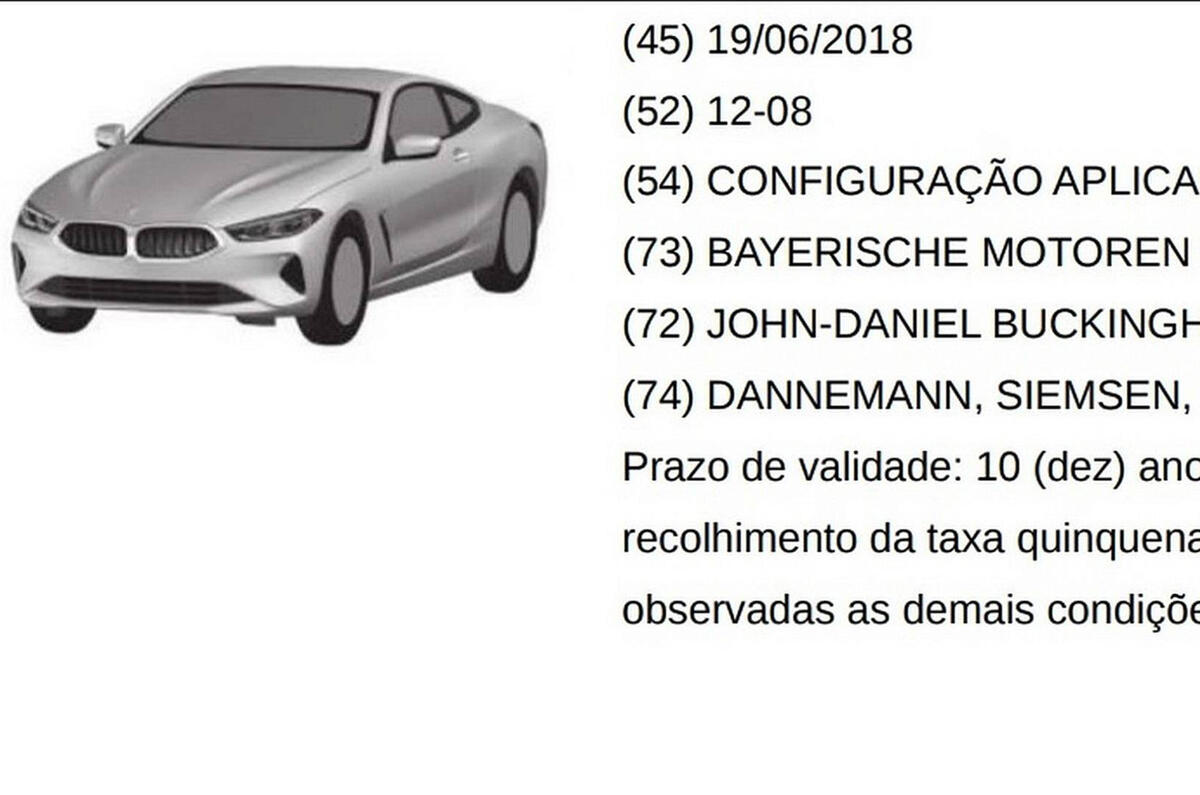 BMW 8 Series: patent pictures show convertible and Gran Coupe