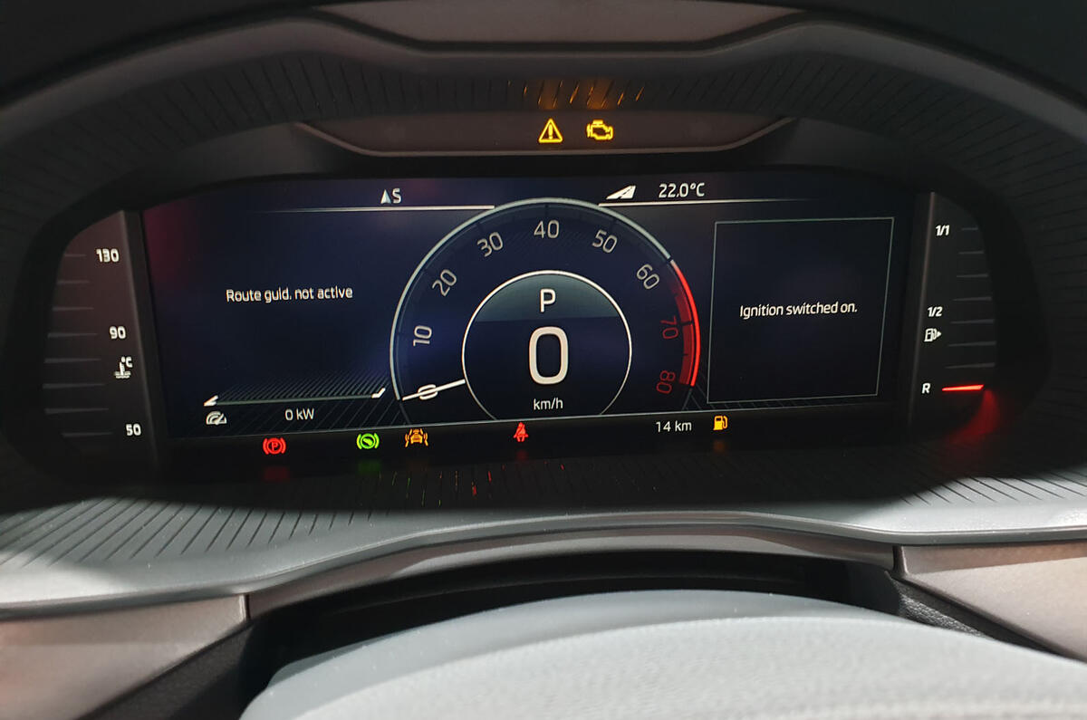 Skoda Scala official reveal stage virtual cockpit