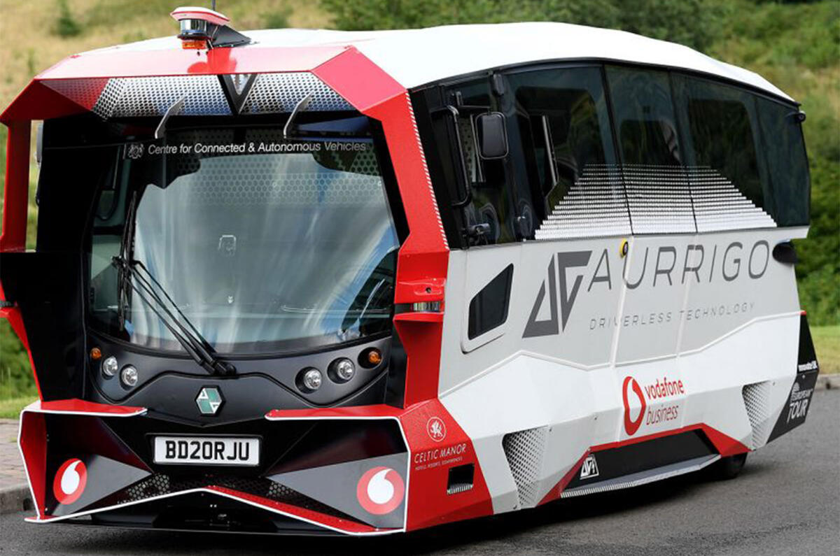 Aurrigo shuttle Aurrigo shuttle