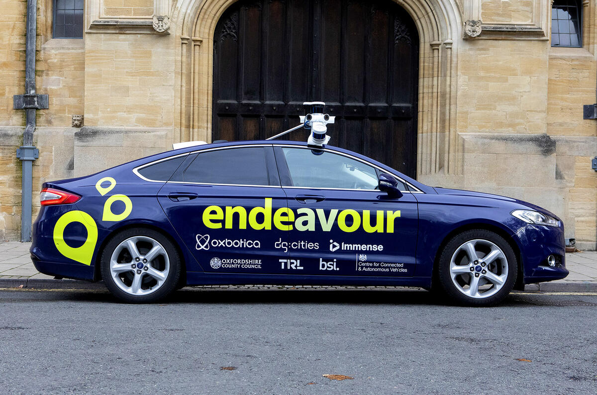 Autonomous Ford Mondeo - side Autonomous Ford Mondeo - side