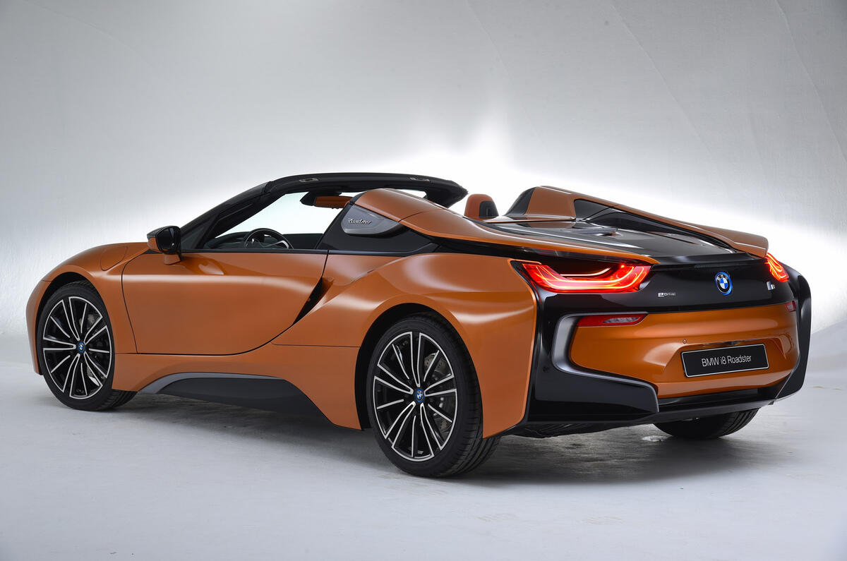 BMW i8 Roadster 2019 - static rear BMW i8 Roadster 2019 - static rear