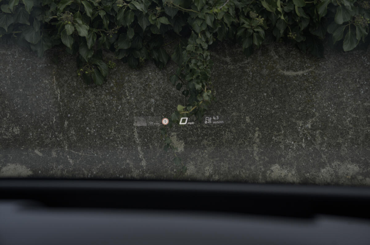 CUPRA Born head-up display CUPRA Born head-up display