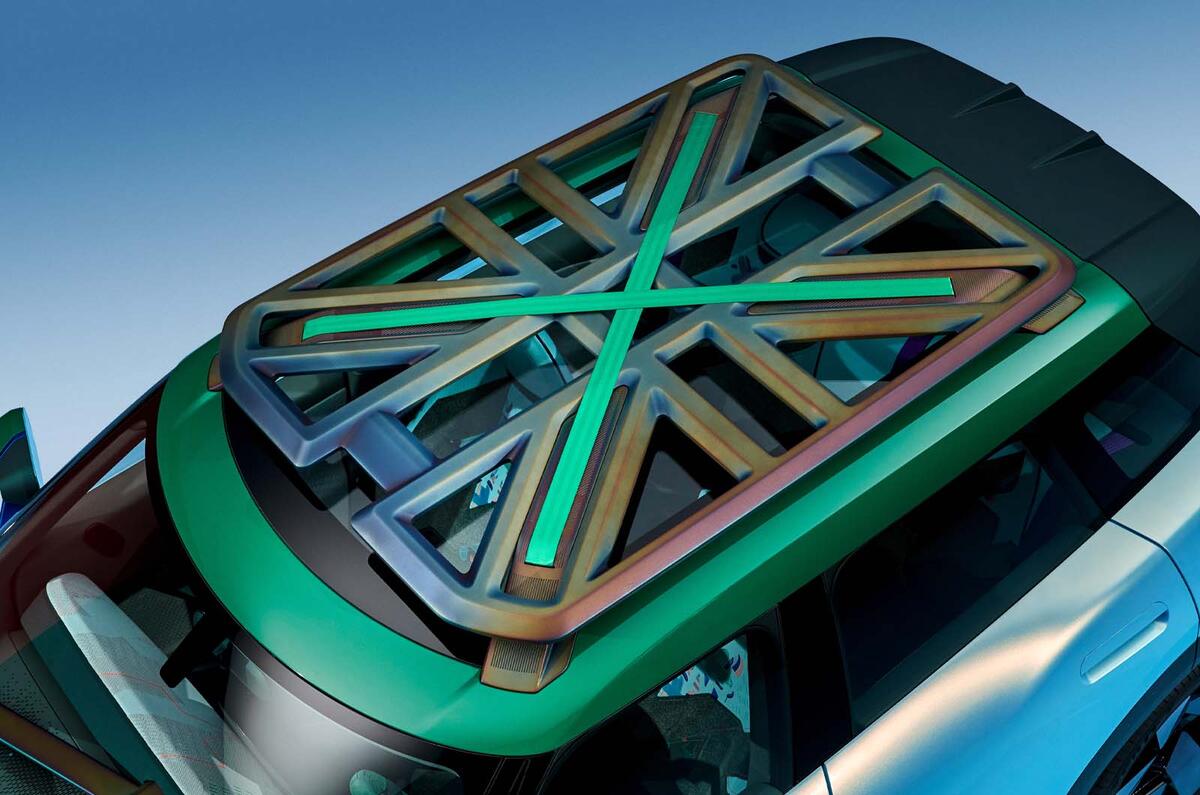 Mini Aceman concept 2022 roof detail Mini Aceman concept 2022 roof detail