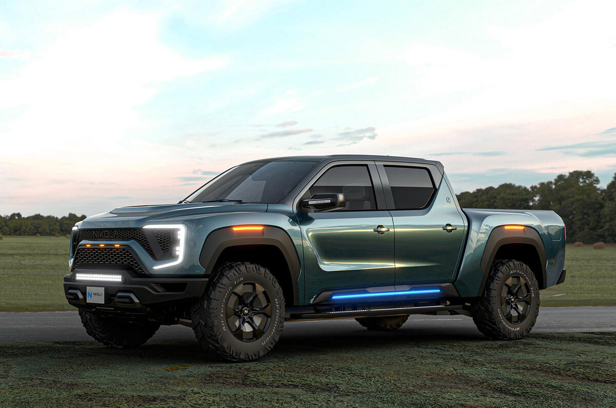 Nikola Badger pick-up - front Nikola Badger pick-up - front
