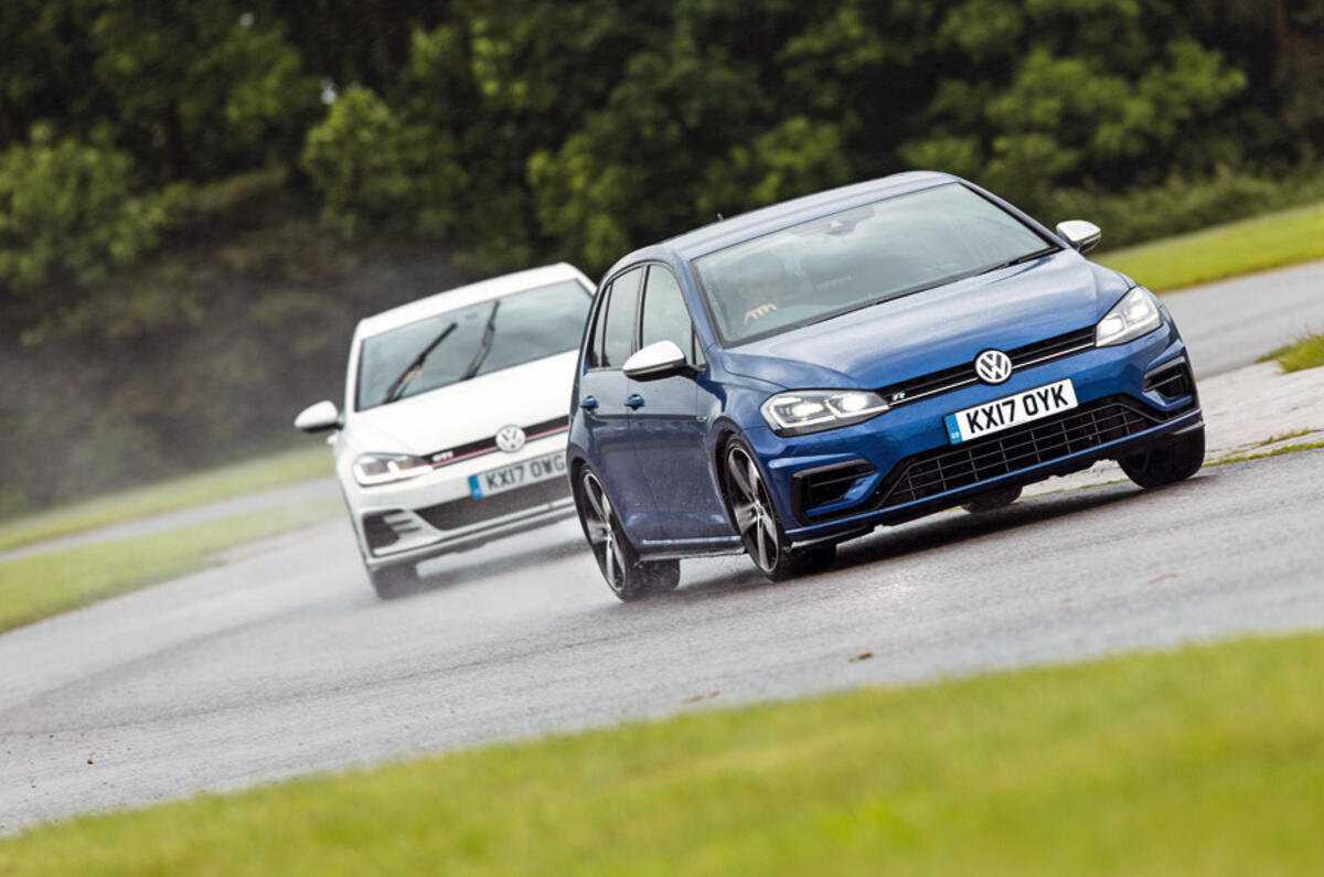 The Volkswagen Golf GTI is a preferable car for the money than the more powerful Golf R Volkswagen Golf GTI and Golf R