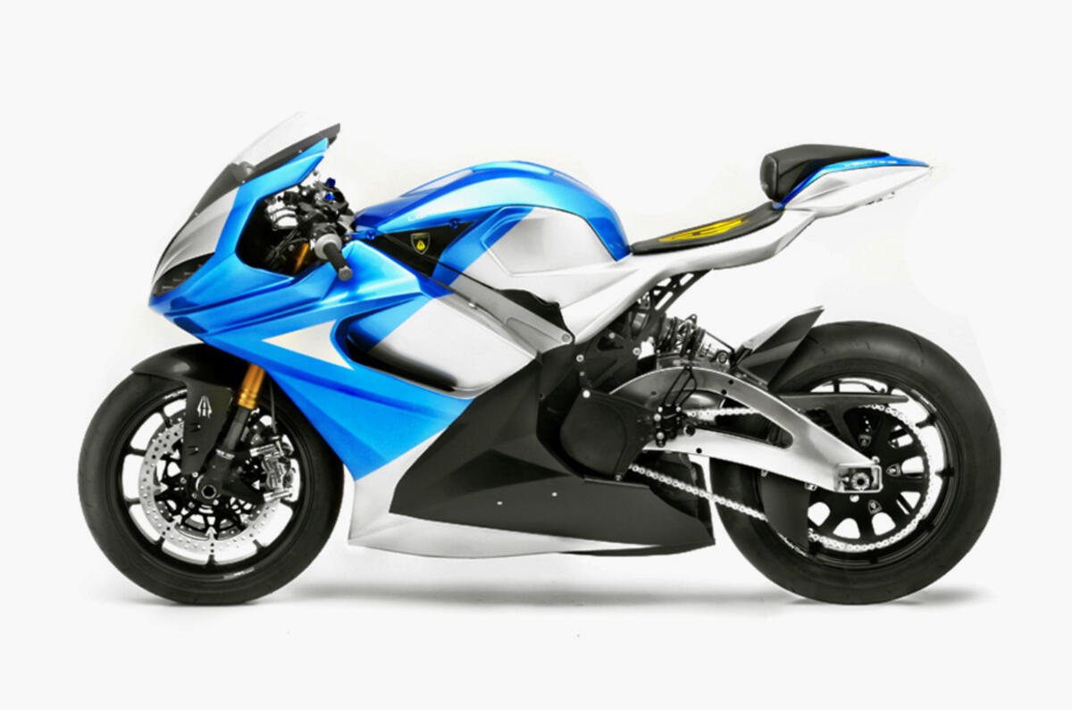 Lightning LS218's numerical name refers to its speed this bike achieved in mph at Bonneville in 2011