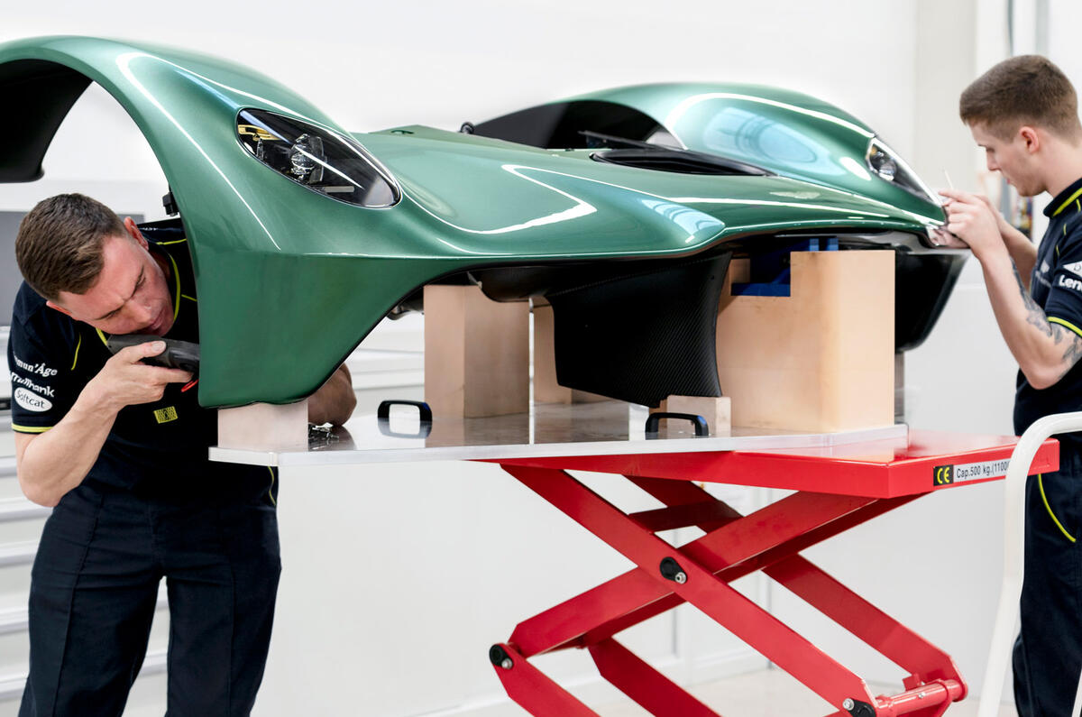 90 Aston Valkyrie first customer car bodywork 90 Aston Valkyrie first customer car bodywork