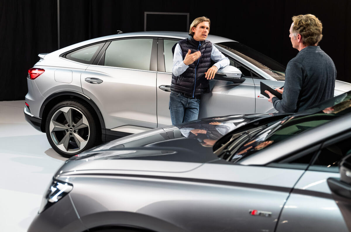 90 Audi Q4 etron 2021 official reveal talking 90 Audi Q4 etron 2021 official reveal talking