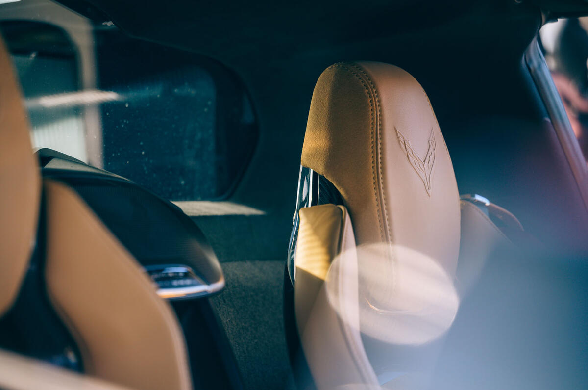 Corvette C8 vs Porsche 911 UK - Corvette seat details Corvette C8 vs Porsche 911 UK - Corvette seat details