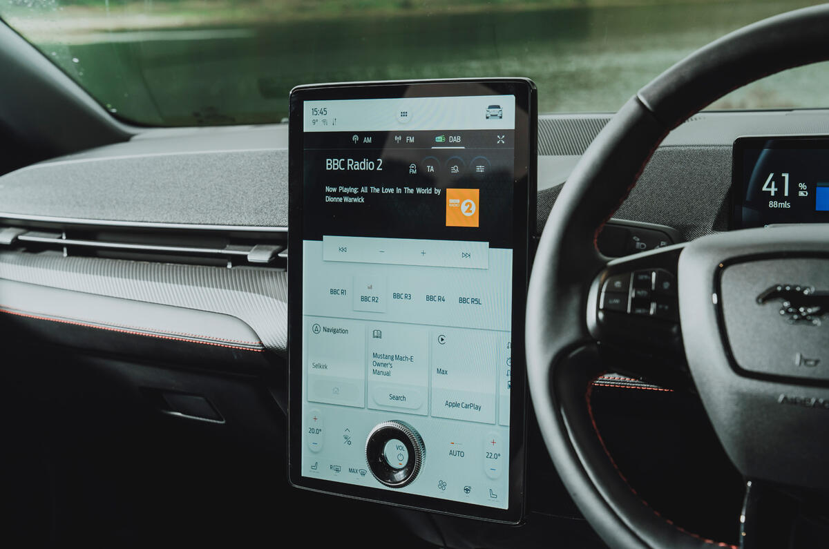 90 Ford Mustang Mach e vs Sierra Cosworth infotainment 90 Ford Mustang Mach e vs Sierra Cosworth infotainment