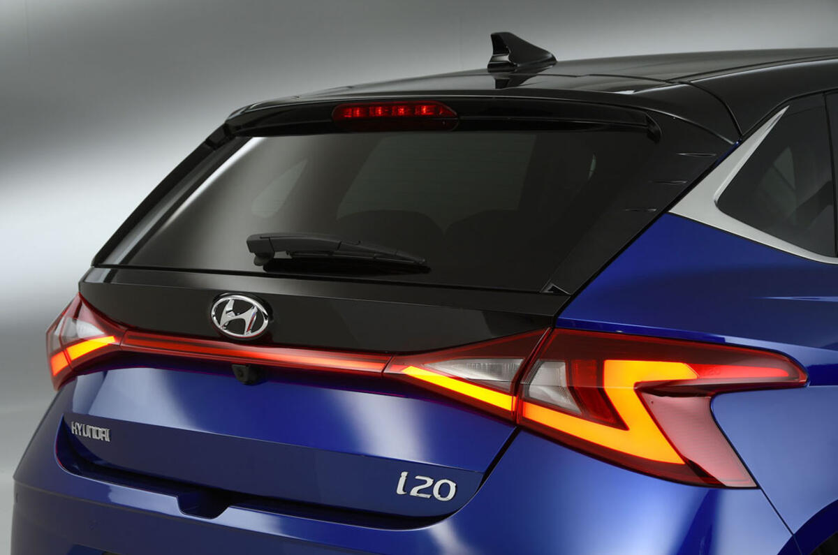 Hyundai i20 2020 studio images - rear lights Hyundai i20 2020 studio images - rear lights