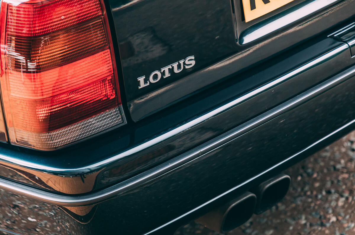 Lotus Carlton at 30 - exhaust Lotus Carlton at 30 - exhaust