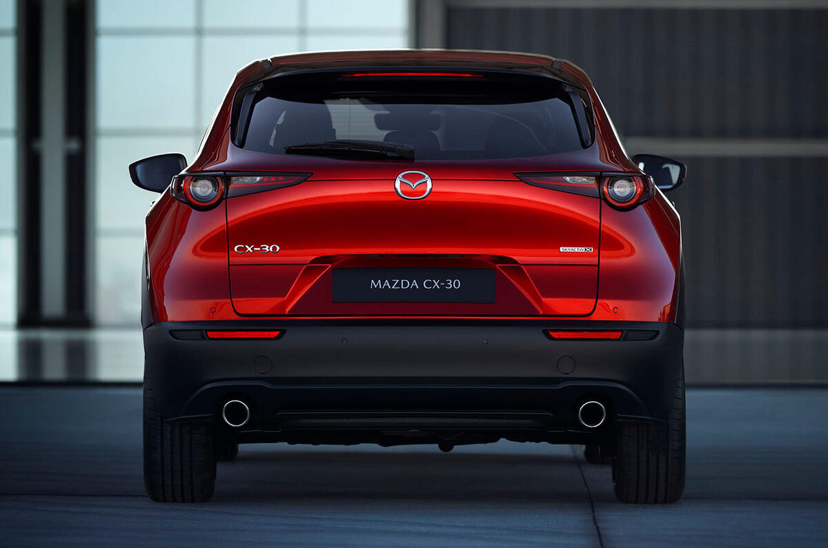 Mazda CX-30 2019 Geneva motor show reveal - rear end