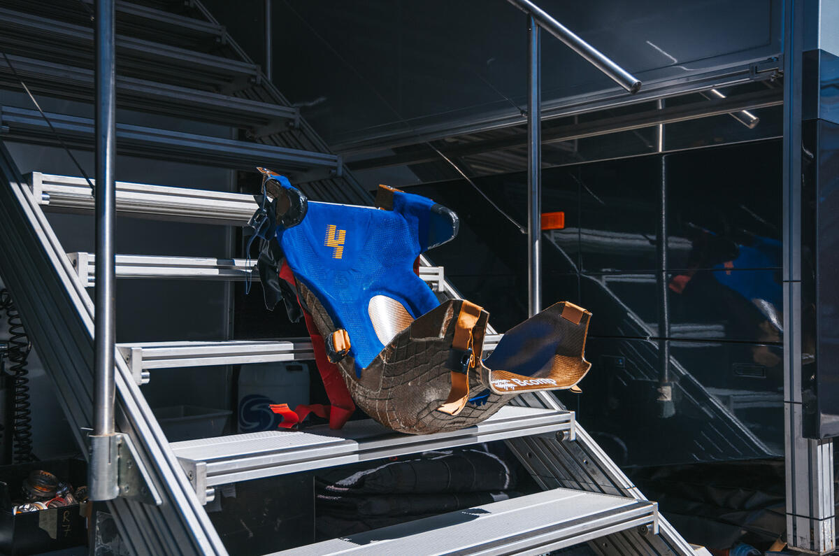 90 McLaren Racing sustainability feature seat