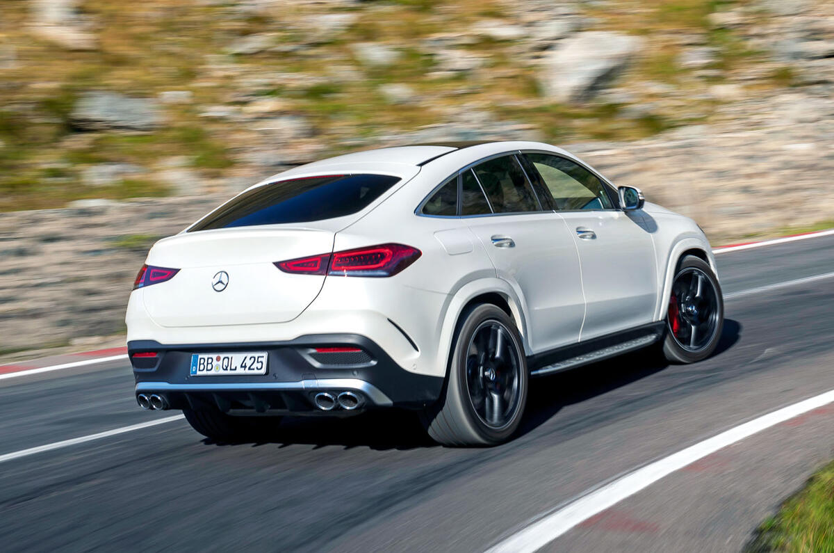 Mercedes-AMG GLE 53 prototype ride - on the road rear