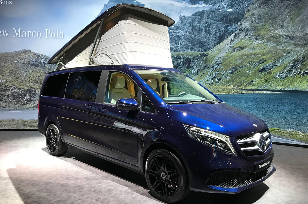 Mercedes-Benz V-Class 2019 reveal - camper front