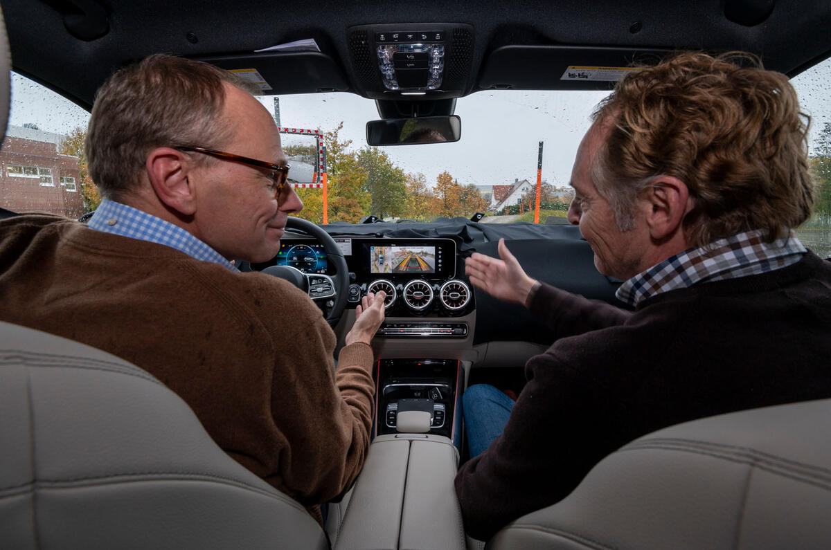 Mercedes-Benz GLA prototype ride 2019 - Greg Kable talking