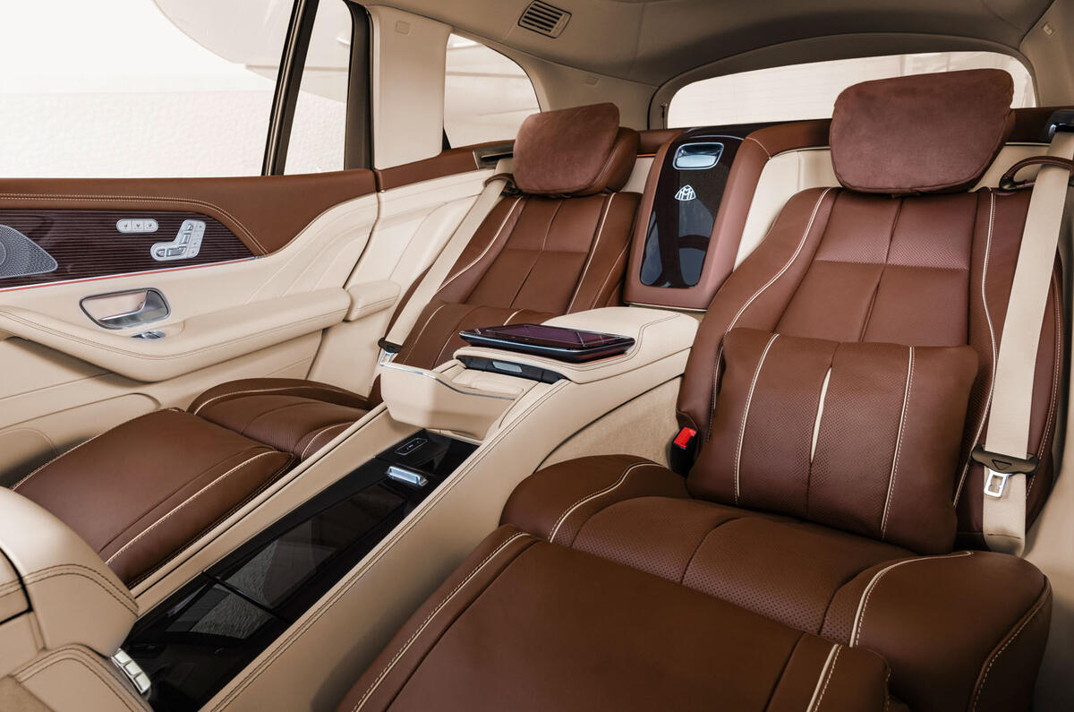 Mercedes-Maybach GLS 600 official press images - rear seats