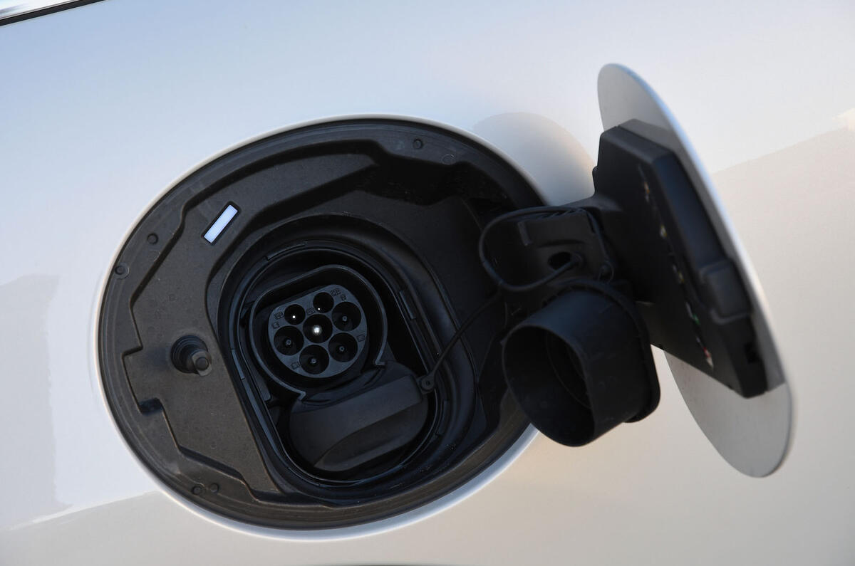 a month with a Mini Electric - charging port a month with a Mini Electric - charging port