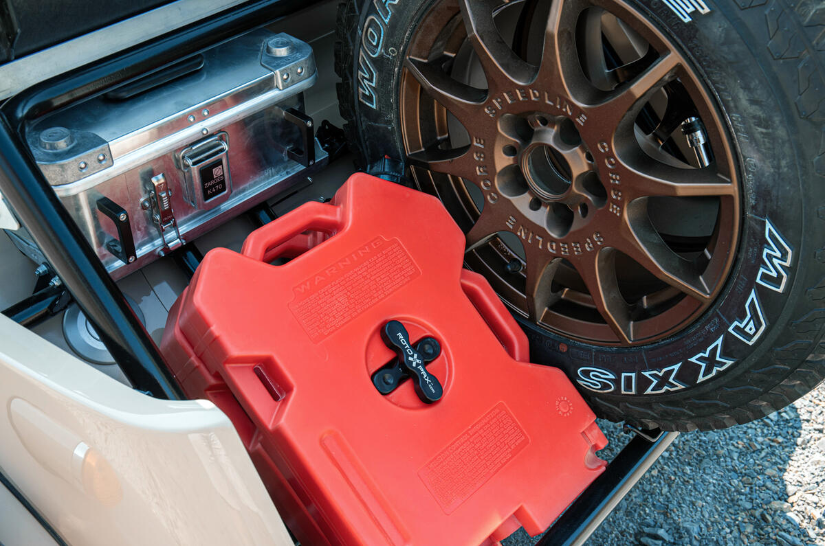 90 Morgan Plus Four CX T official reveal jerry can