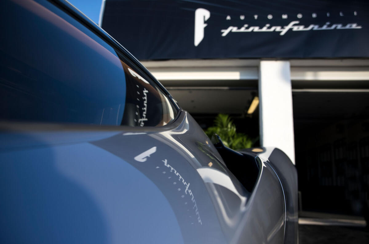 Pininfarina Battista customer preview event - rear quarterpanel